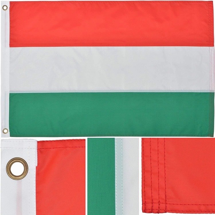 top sales promotion 100% polyester red white green Hungary national flag
